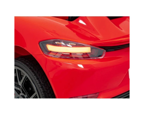 Дитяча акумуляторна машинка Porsche 718 MP4 Червона