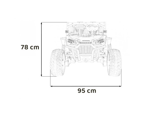 Дитячий акумуляторний позашляховик HONDA 4x4 Зелений Дитячий акумуляторний позашляховик HONDA 4x4 Зелений