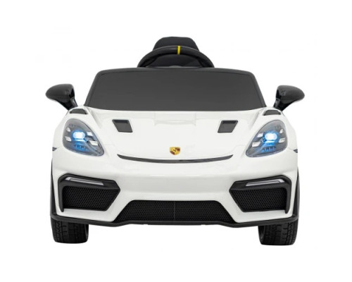 Дитяча акумуляторна машинка Porsche 718 фарбована Біла