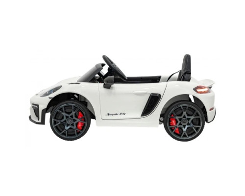 Дитяча акумуляторна машинка Porsche 718 фарбована Біла