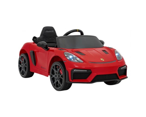 Дитяча акумуляторна машинка Porsche 718 фарбована Червона