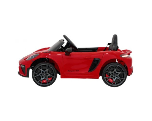 Дитяча акумуляторна машинка Porsche 718 фарбована Червона
