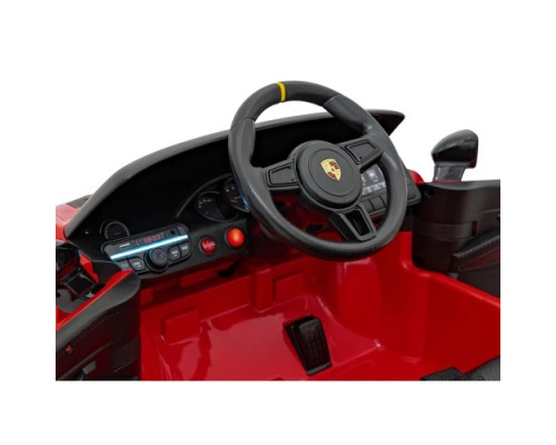 Дитяча акумуляторна машинка Porsche 718 фарбована Червона