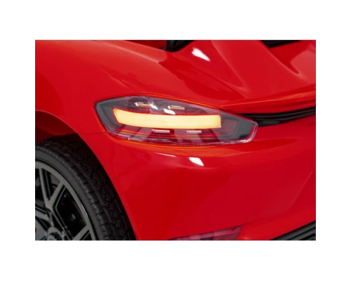 Дитяча акумуляторна машинка Porsche 718 фарбована Червона