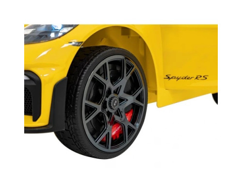 Дитяча акумуляторна машинка Porsche 718 фарбована Жовта