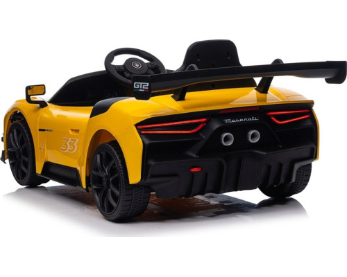Дитяча акумуляторна машинка Maserati MC20 GT2 Жовта