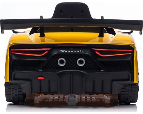 Дитяча акумуляторна машинка Maserati MC20 GT2 Жовта