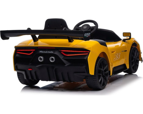 Дитяча акумуляторна машинка Maserati MC20 GT2 Жовта