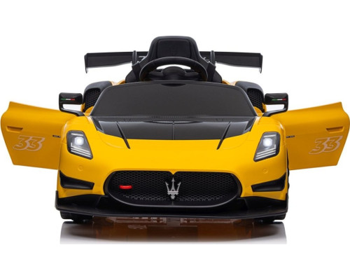 Дитяча акумуляторна машинка Maserati MC20 GT2 Жовта