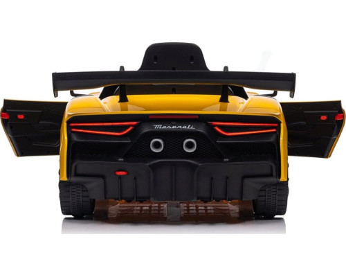 Дитяча акумуляторна машинка Maserati MC20 GT2 Жовта