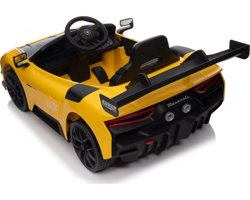 Дитяча акумуляторна машинка Maserati MC20 GT2 Жовта