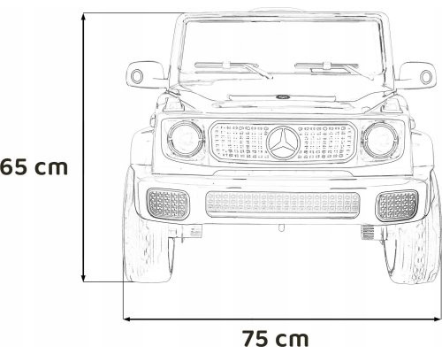 Дитяча акумуляторна машинка Mercedes Benz EQG Чорна
