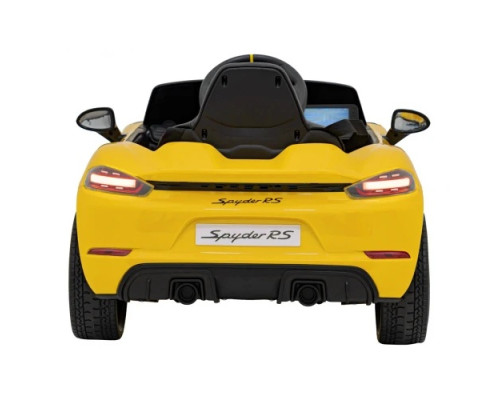 Дитяча акумуляторна машинка Porsche 718 MP4 Жовта