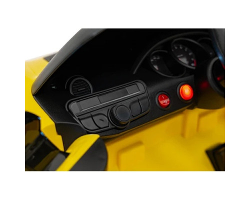 Дитяча акумуляторна машинка Porsche 718 MP4 Жовта