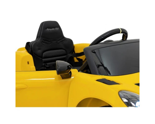 Дитяча акумуляторна машинка Porsche 718 MP4 Жовта
