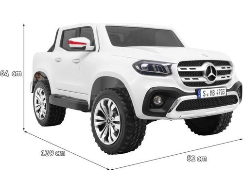 Дитяча акумуляторна машинка Mercedes Benz X-Class Біла