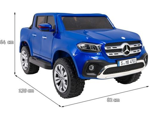 Дитяча акумуляторна машинка Mercedes Benz X-Class Синя