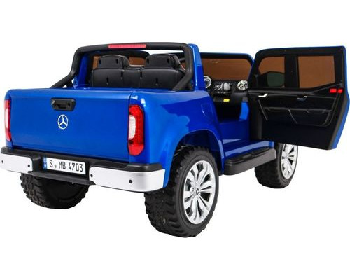 Дитяча акумуляторна машинка Mercedes Benz X-Class Синя