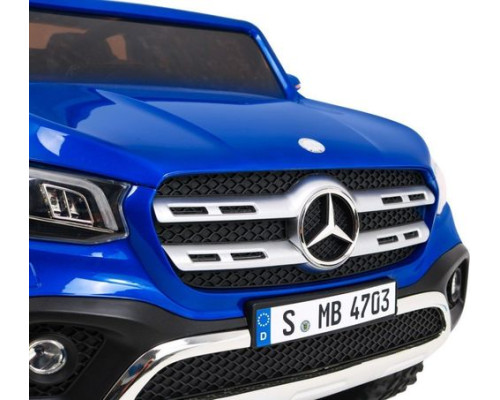 Дитяча акумуляторна машинка Mercedes Benz X-Class Синя