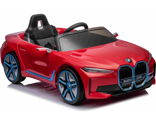 Дитяча акумуляторна машинка BMW i4 для дітей Червона
