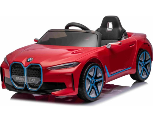 Дитяча акумуляторна машинка BMW i4 для дітей Червона