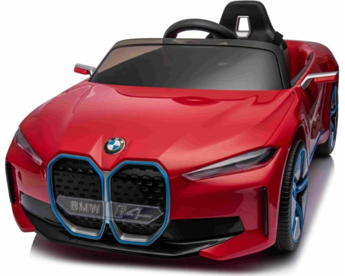 Дитяча акумуляторна машинка BMW i4 для дітей Червона