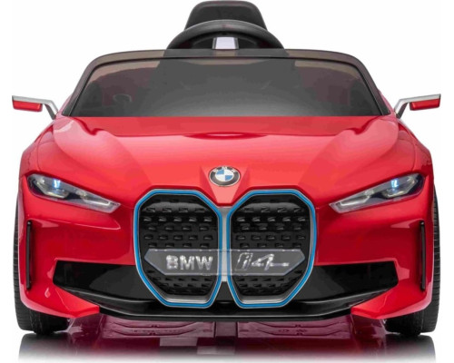 Дитяча акумуляторна машинка BMW i4 для дітей Червона