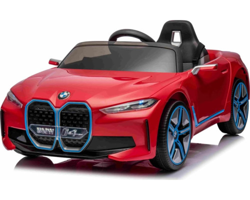 Дитяча акумуляторна машинка BMW i4 для дітей Червона