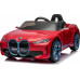 Дитяча акумуляторна машинка BMW i4 для дітей Червона