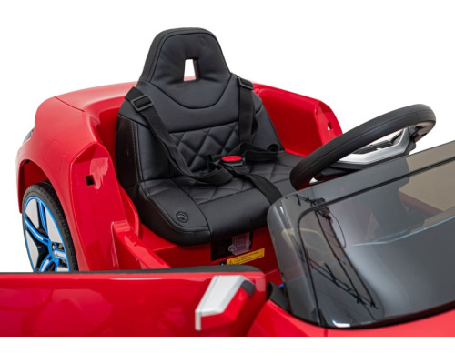 Дитяча акумуляторна машинка BMW i4 для дітей Червона