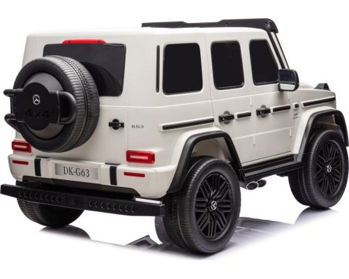 Дитяча акумуляторна машинка Mercedes Benz G63 AMG XXL Біла Дитяча акумуляторна машинка Mercedes Benz G63 AMG XXL Біла