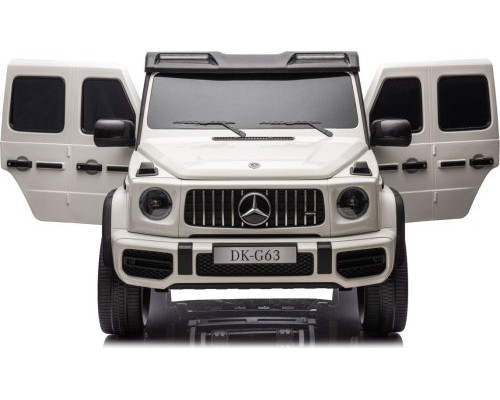 Дитяча акумуляторна машинка Mercedes Benz G63 AMG XXL Біла Дитяча акумуляторна машинка Mercedes Benz G63 AMG XXL Біла
