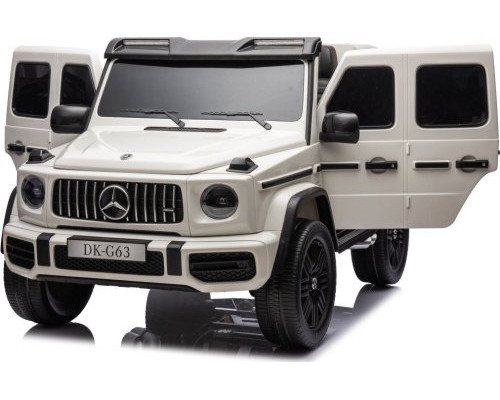 Дитяча акумуляторна машинка Mercedes Benz G63 AMG XXL Біла Дитяча акумуляторна машинка Mercedes Benz G63 AMG XXL Біла