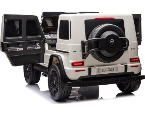 Дитяча акумуляторна машинка Mercedes Benz G63 AMG XXL Біла Дитяча акумуляторна машинка Mercedes Benz G63 AMG XXL Біла