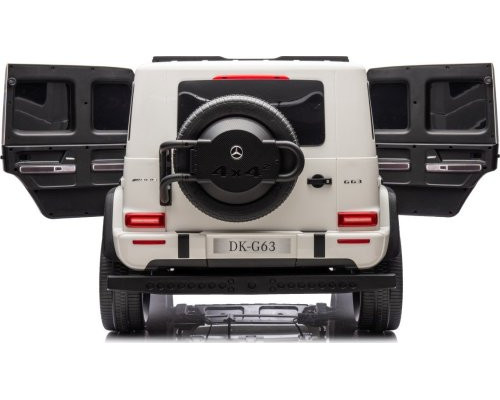 Дитяча акумуляторна машинка Mercedes Benz G63 AMG XXL Біла Дитяча акумуляторна машинка Mercedes Benz G63 AMG XXL Біла
