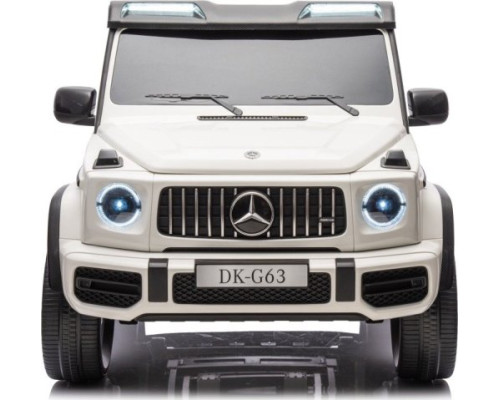 Дитяча акумуляторна машинка Mercedes Benz G63 AMG XXL Біла Дитяча акумуляторна машинка Mercedes Benz G63 AMG XXL Біла