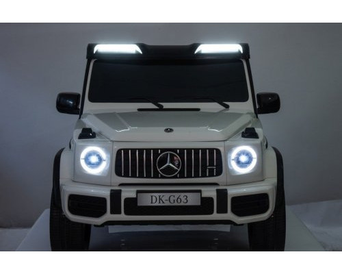 Дитяча акумуляторна машинка Mercedes Benz G63 AMG XXL Біла Дитяча акумуляторна машинка Mercedes Benz G63 AMG XXL Біла
