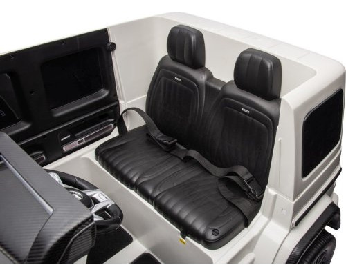 Дитяча акумуляторна машинка Mercedes Benz G63 AMG XXL Біла Дитяча акумуляторна машинка Mercedes Benz G63 AMG XXL Біла