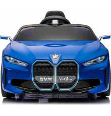 Дитяча акумуляторна машинка BMW i4 Синя