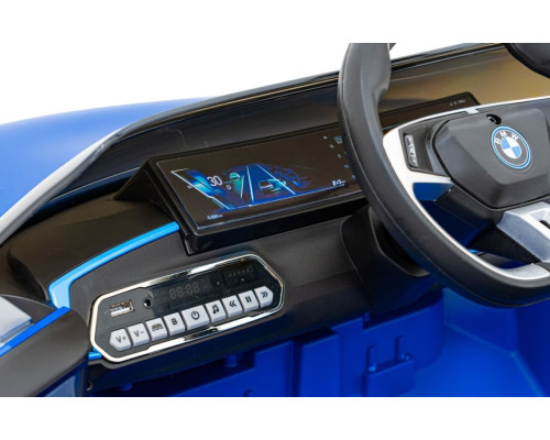 Дитяча акумуляторна машинка BMW i4 Синя