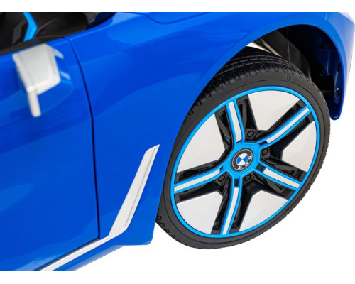 Дитяча акумуляторна машинка BMW i4 Синя