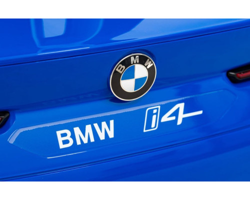 Дитяча акумуляторна машинка BMW i4 Синя