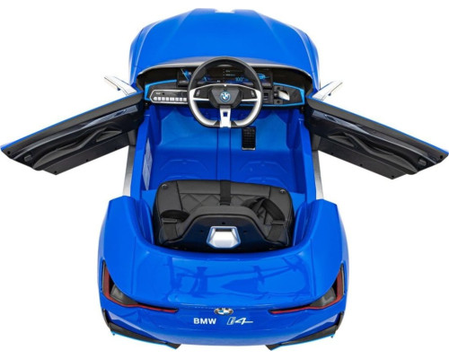 Дитяча акумуляторна машинка BMW i4 Синя