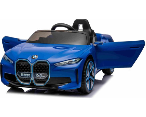 Дитяча акумуляторна машинка BMW i4 Синя