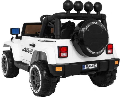 Дитячий акумуляторний позашляховик Білий