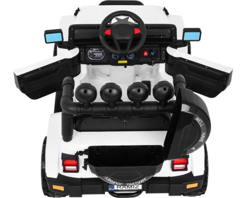 Дитячий акумуляторний позашляховик Білий