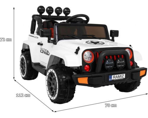 Дитячий акумуляторний позашляховик Білий