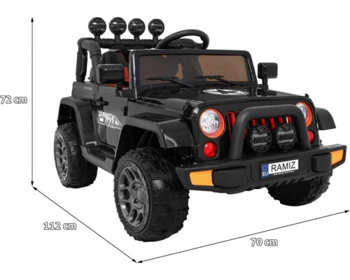 Дитячий акумуляторний позашляховик Чорний