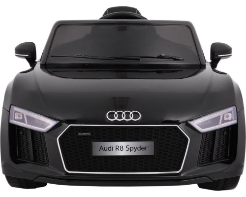 Дитяча акумуляторна машинка  Audi R8 Spyder чорна