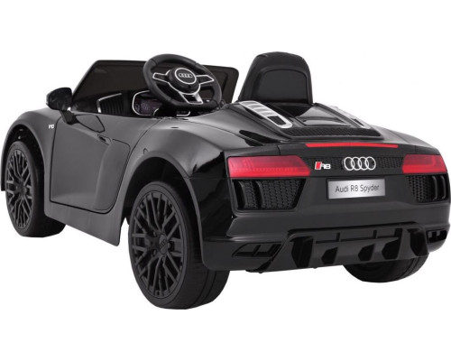 Дитяча акумуляторна машинка  Audi R8 Spyder чорна